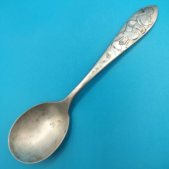 Other - MICKEY MOUSE SPOON Branford Silver-Plate 5.5” Collectable Disney Antique 1930's
